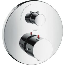 Thermostat for concealed installation with shut-off valve