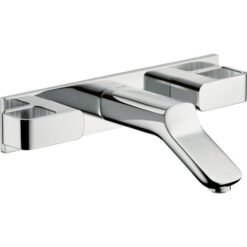 3-hole basin mixer for concealed installation wall-mounted with spout 168 mm