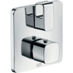 Thermostat for concealed installation with shut-off valve