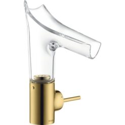 Single lever basin mixer 140 with glass spout and waste set