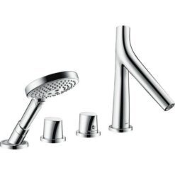 4-hole rim mounted thermostatic bath mixer