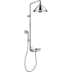 Showerpipe with thermostat and overhead shower 240 2jet