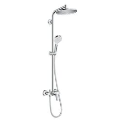 Crometta S Showerpipe 240 1jet with single lever mixer