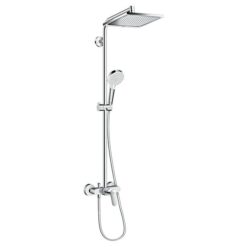 Crometta E Showerpipe 240 1jet with single lever mixer