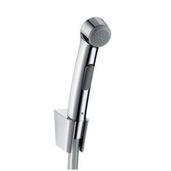 Bidette hand shower 1jet with shower holder and pressure shower hose 125 cm