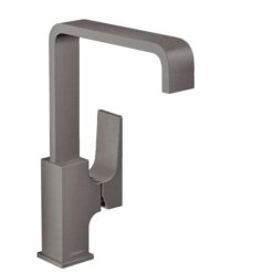 Metropol Single lever basin mixer 230 with lever handle and push-open waste set