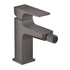 Metropol Single lever bidet mixer with lever handle and push-open waste set