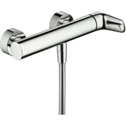Single lever shower mixer for exposed installation