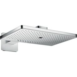 Overhead shower 460/300 3jet with shower arm and softsquare escutcheon
