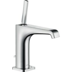 Single lever basin mixer 130 with pin handle and pop-up waste set