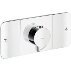 Thermostatic module for concealed installation for 2 functions