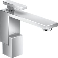 Single lever basin mixer 130 with push-open waste set