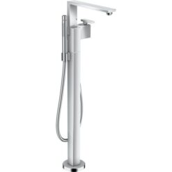 Single lever bath mixer floor-standing - diamond cut