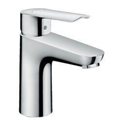 Logis E Single lever basin mixer 100 with pop-up waste set