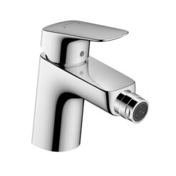 Logis Single lever bidet mixer 70 with pop-up waste set