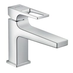 Metropol Single lever basin mixer 100 with loop handle and push-open waste set