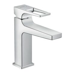 Metropol Single lever basin mixer 110 with loop handle and push-open waste set