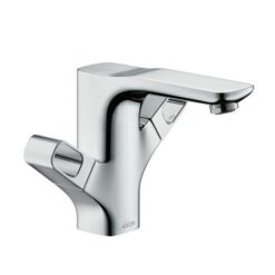 2-handle basin mixer 120 with pop-up waste set